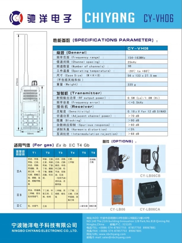 5MILES Talk Range Explosion Proof Marine VHF Radio Telefoon met 88 opslagkanalen